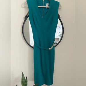 Cache Dress With Belt